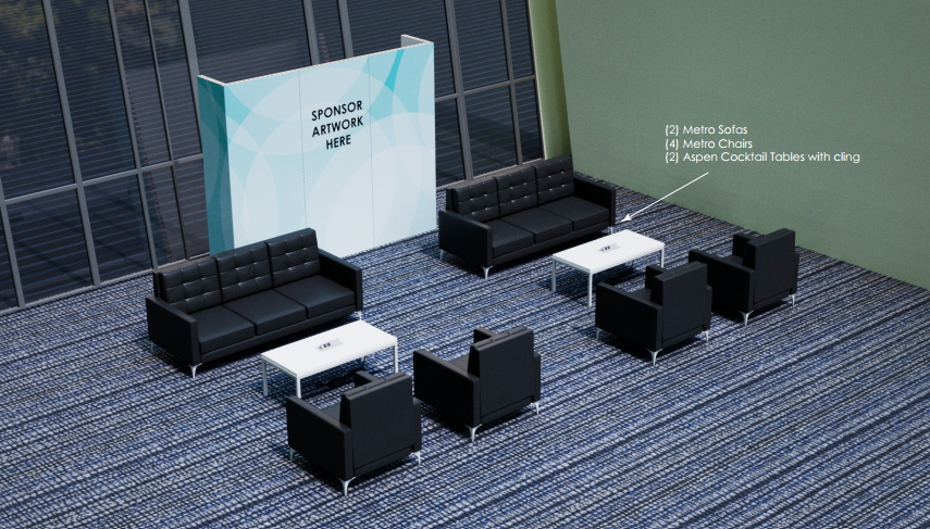 Networking Lounge outside of Exhibit Hall